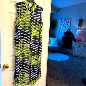 Sheer sleeveless overtop sz 16W